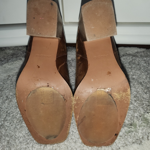 Aldo Grerasa Tan Leather Heeled Boots- Size 6.5 - Picture 5 of 6